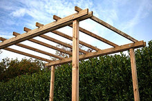 F-U Pergola Gazebo 3x3 in Pino impregnato Copertura da Esterni tettoia