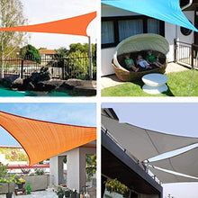 MZBZYU Tenda a Vela Rettangolare, Traspirante, Impermeabile Protezione UV, Set Accessori con Vela Ombreggiante, Telo Ombreggiante per Esterno Giardino Terrazza
