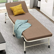 XJAXY Letto Pieghevole per Adulti, Heavy Duty Pieghevole Base di Sonno, A Sei Rapporti Schienale Regolazione, Viaggi Portatile Letto Nap per Indoor & Uso Ufficio