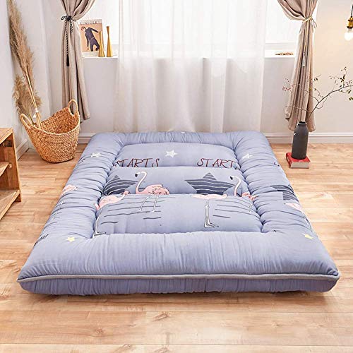 YLCJ Materasso da Pavimento Tatami, Materasso futon Giapponese Pieghevole Antiscivolo Tappetino Morbido per Soggiorno dormitorio per Studenti Spessore 6 cm B 120x200 cm (47x79 Pollici)