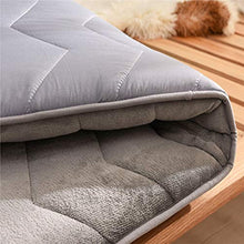 Materasso Futon Topper Piano Cuscino per Dormire Tappeto Pieghevole Spesso Giapponese Pieghevole Morbido,Camel,150 * 190cm/59 * 75inch