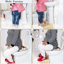 Rubyu - Sgabello in Legno Antiscivolo per Bambini, Motivo: Donne Incinte e anziane, 48 x 26 x 15,5 cm
