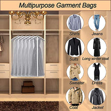 EANXO Copri Abiti Antipolvere Lunghi 60x153cm(6pcs) Ideali per Tutte Le Esigenze di Stoccaggio e Viaggio