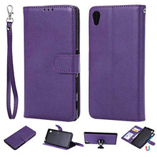 Bear Village Cover Sony Xperia Z5, Custodia Premium Flip Custodia per Sony Xperia Z5, Custodia con Porta Carte e Chiusura Magnetica, Viola