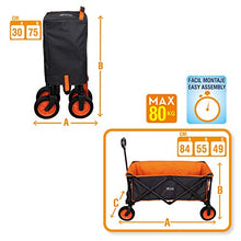 Aktive 62619 - Carrello pieghevole da trasporto per spiaggia 91 x 49 x 87 cm Beach