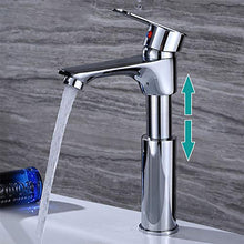 SXJ Rubinetti per Bagno Placcatura Multistrato Monoforo Monocomando per Lavabo, Rubinetto per Lavabo con Acqua Calda E Fredda, Altezza Regolabile