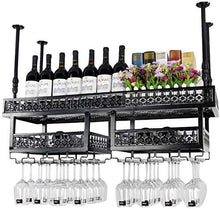 L.TSN Scaffali per Vino da Parete in Stile Scaffale in Ferro Metallico per Ripiani in Bar Scaffali galleggianti per Uso Domestico Loft (Dimensioni: 120 * 31 cm)