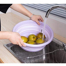 1PC Outdoor Pieghevole Lavabo Lavabo Pieghevole Secchio Contenitore Portatile Lavabo in Silicone Accessori Bagno