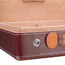 CLNAONG Humidor per Sigari, Mat Modello Portatile Cigar Box 30 Pezzi capacità Portatile Cigar Humidor Humidor Viaggi