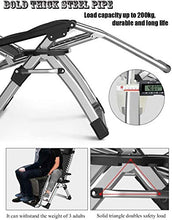Deezu Sedie Sdraio Giardino Zero Gravity Pieghevole per Lungo Sedia in Giardino e Sedia di Svago Sedia Dondolo con Cuscino Supporta Fino a 200 kg (Colore, Marrone),Nero