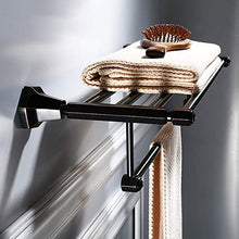 LCSD Deposito del Bagno Titolare del tovagliolo fissato al Muro 60cm / 23inches Ottone tovagliolo Vintage Industrial Bar Antico portasciugamani con Intagli attaccatura del Supporto di Accappatoio gan