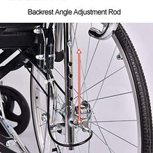 Sedia A Rotelle Pieghevole, Sedia A Rotelle Reclinabile Multifunzionale Completamente Sdraiata con Comò Carrello per Disabili per Anziani A Quattro Ruote A