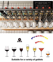 AT Titolare Del Vino Hanging Wine Rack Gold Metal Retrò Parete Pendenti Montata Vino Spumante Vetro Calici Calici Supporto Della Cremagliera, 60/80/100 / 120Cm X 30Cm per la Cucina Bar Pub