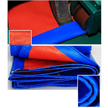 MTYLX Outdoor Multifunzionale Tela Cerata, Tenda All-Purpose Heavy Duty Blue Orange -0.35Mm 180G / M2,B,Mt 4X5