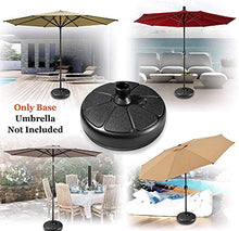 Qjuegad - Base per Ombrellone da Giardino,Forma Rotonda Riempibile con Acqua Sabbia Ombrello e Supporto per Ombrellone da Giardino, Terrazze e Balconi, Dimensioni 38x14 cm