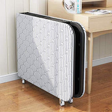 XJAXY Letto Pieghevole Semplice Portable Office Lounge Bed Home Guadagnare Siesta Piazze Culla, Portatile Pieghevole Ospite Letti con Ruote Facile Bagagli - Risparmio di Spazio