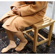 MGMDIAN Doccia Sgabello-Bagno Sgabello Lavaggio Pouf Sgabello Bagno-Doccia Sgabello Doccia Sgabello in Legno massello Accessori da Bagno