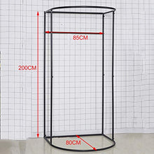 BAIYING Negozio di Abbigliamento Fitting Room, Portatile Pieghevole Tubo in Acciaio al Carbonio Panno Ombreggiante può Muoversi Semplice Negozio di Vestiti Camerino, 10 Colori