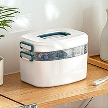 SUMMER HOME Kit di Pronto Soccorso per Uso Domestico PP Medicine Scatola di immagazzinaggio per uffici Pill Organizer per Viaggi Camping Container
