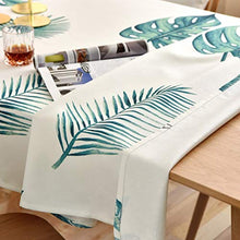 WSJIABIN Tovaglia Decorazioni per la casa Verde Monstera tovaglia Moderna nordica tovaglia tovaglia Rotonda tovaglia Impermeabile Bianca