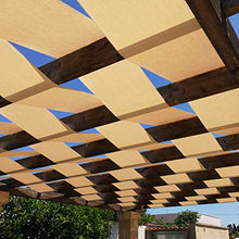 Generico Fascia ombreggiante per pergola o Gazebo, Struttura con Copertura a Intreccio o Onda - 45 cm / 60 cm - Bianco, Avana, Avana Scuro - Una quantità = 1 Metro lineare (60 cm - Avana)