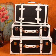 Dfghbn - Set di 3 valigie vintage in stile europeo, stile retrò, per camera da letto, soggiorno, valigia