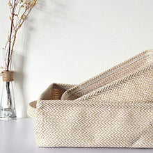XIXIAO - Scatole portaoggetti in tessuto di iuta, per armadi, cassetti, armadio, cassettiera, grande, 30 x 24 x 10 cm, colore: Grigio chiaro