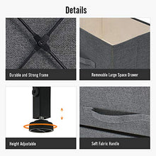 YOURLITEAMZ - Cassettiera verticale a 3 cassetti, con struttura in metallo, piano in legno, organizer in tessuto non tessuto, per abbigliamento, maglioni, jeans, coperte, colore: Nero