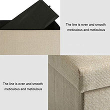 WHHK Sgabello Rettangolare Sgabello Sgabello Poggiapiedi può sedersi Sofa per Adulti Sgabello Soggetti per Uso Domestico Sedia da stoccaggio Sedia Pieghevole Scatola di immagazzinaggio