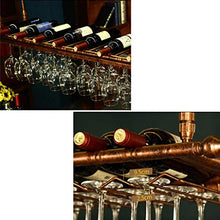 WLABCD Bar Portabomestico per Vino Ristorante Portabottiglia per Vino a Muro, Supporto per Vino Appeso, Porta in Vetro per Vino, Europeo Sottosopra a Domicilio Bar da Barboncino Del Bicchiere Del Vin
