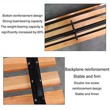 Panca da giardino per esterni Sedia resistente agli agenti atmosferici, Panchine decorative in metallo nel cortile all'aperto, Panchina in legno anticorrosivo per balcone, Robusta struttura in ghisa