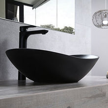 Semplice lavabo in Ceramica Ovale Nero Ultrasottile sopra lavabo lavello in Ceramica 60CM lavabo lavabo Art Basin Lavabi