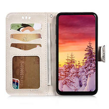 Saceebe Compatibile con Huawei Y5 2018 Custodia pelle Cover a libro Portafoglio Flip Case [Custodia in pelle goffrata Love con cordino] Farfalla diamante 360 Grado Anteriore e posteriore Cover,bianco