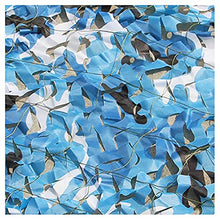 GERYUXA Rete Mimetica per Caccia, Campeggio, Paesaggio forestale,Protezione da sguardi indiscreti, Paesaggio forestale-Blu 4x10m(13x33ft)