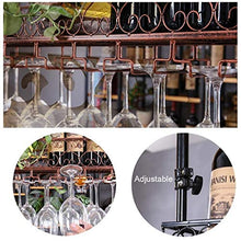 ZRCWW Bar unità scaffali Galleggiante a Parete scaffali Vino, Wine Bottle Holder soffitto Hanging Metallo Ferro Wine Glass Rack Calice Calici Rack (Color : Black, Size : 120×25cm(47×10inch))