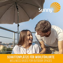 Set 4smile - ombrellone + porta ombrellone ringhiera del balcone SunnyBoy - ombrellone 200 cm SunnyJoy con clip, pieghevole, protezione solare UV 50+ - set completo