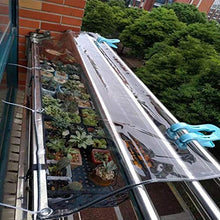 MINGJINI Telo Impermeabile Trasparente in PVC Pieghevole,Telone Antivento Antipioggia Antistrappo con Occhiellato,per Coperture Piscina Auto Barche Esterno,Teloni Protettivi,360g/m² (3x3m/9.8x9.8ft)