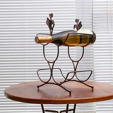 XUSHEN-HU Wine Rack Ferro Battuto Wine Rack Bar Cafe Decorazione degli Accessori Inferiore;Alta Temperatura della Pittura Decorazioni Casa