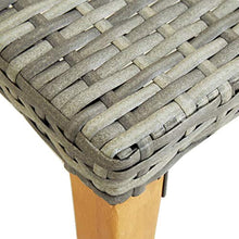 FAMIROSA Panchina da Giardino 80 cm in Polyrattan Grigio-6487