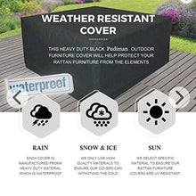 YAQIAN Copertura per mobili da giardino in tessuto Oxford, rettangolare, antivento, anti-UV, copertura per tavolo da giardino, 242 x 162 x 100 cm