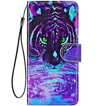 Pelle Portafoglio Cover Compatible with MOTO G7 Custodia Flip Libretto Animale Case Tiger,URFEDA PU Cuoio Chiusura Magnetica Case Cover Stile Vani di Carte Coper tura Custodia per MOTO G7 Plus