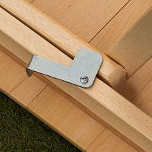 TAVOLO LAURA PIEGHEVOLE STRISCE IN LEGNO DI FAGGIO 70X140 CM NATURALE FRASM 610084