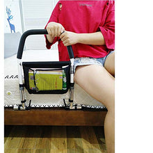 HKD Sponda Letto anticaduta Fissaggio Sicuro per Anziani, disabili, Adulti e Bambini con Tasca