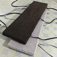 Cuscino per panca lunga 2 3 4 posti, antiscivolo, rimovibile e lavabile, per mobili interni ed esterni (blu, 80 x 30 cm)