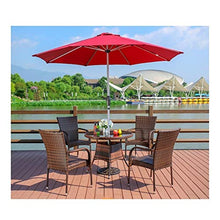 HLZY Tavolo in Vimini in Rattan mobili in Patio e Set s Set di mobili da Giardino con ombrellone, Rattan Giardino mobili da Giardino Patio mobili da Giardino Rattan Giardino mobili da Giardino Patio