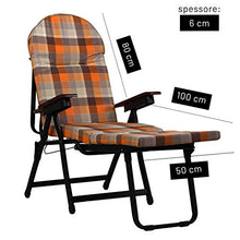 TECNOWEB Materassino per Sdraio Ripiegabile - Ideale per Gli Esterni - Adatto agli sdrai Estraibili - 100% Made in Italy