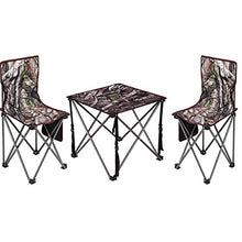 FOMT Tavolo da Picnic Pieghevole E Set da Spiaggia,Mobili con Sedia con Borsa Leggera da Giardino All'aperto Picnic Sedia da Pesca in Spiaggia Usata per Barbecue Picnic Party in Giardino,3 Piece Set