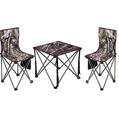 FOMT Tavolo da Picnic Pieghevole E Set da Spiaggia,Mobili con Sedia con Borsa Leggera da Giardino All'aperto Picnic Sedia da Pesca in Spiaggia Usata per Barbecue Picnic Party in Giardino,3 Piece Set