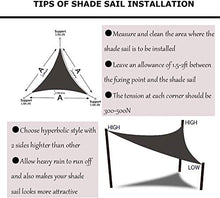 Vele parasole LQ Ombra Tela - Triangolo Canopy - Tenda Copertura in Tessuto, Heavy Duty, Durevole, conservare al Fresco, Paralume in Tessuto, Giardino Prato attività all'aperto, Patio Sun Shades