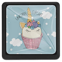 Torta di unicorno 3 PCS Pomelli per Porta, Pomolo per Mobile, Pomelli per Mobili con Viti, Maniglia per Armadietto, Pomelli per Porta, Pomelli per Cassetti per Porta, Armadio, Cassetto e Credenza